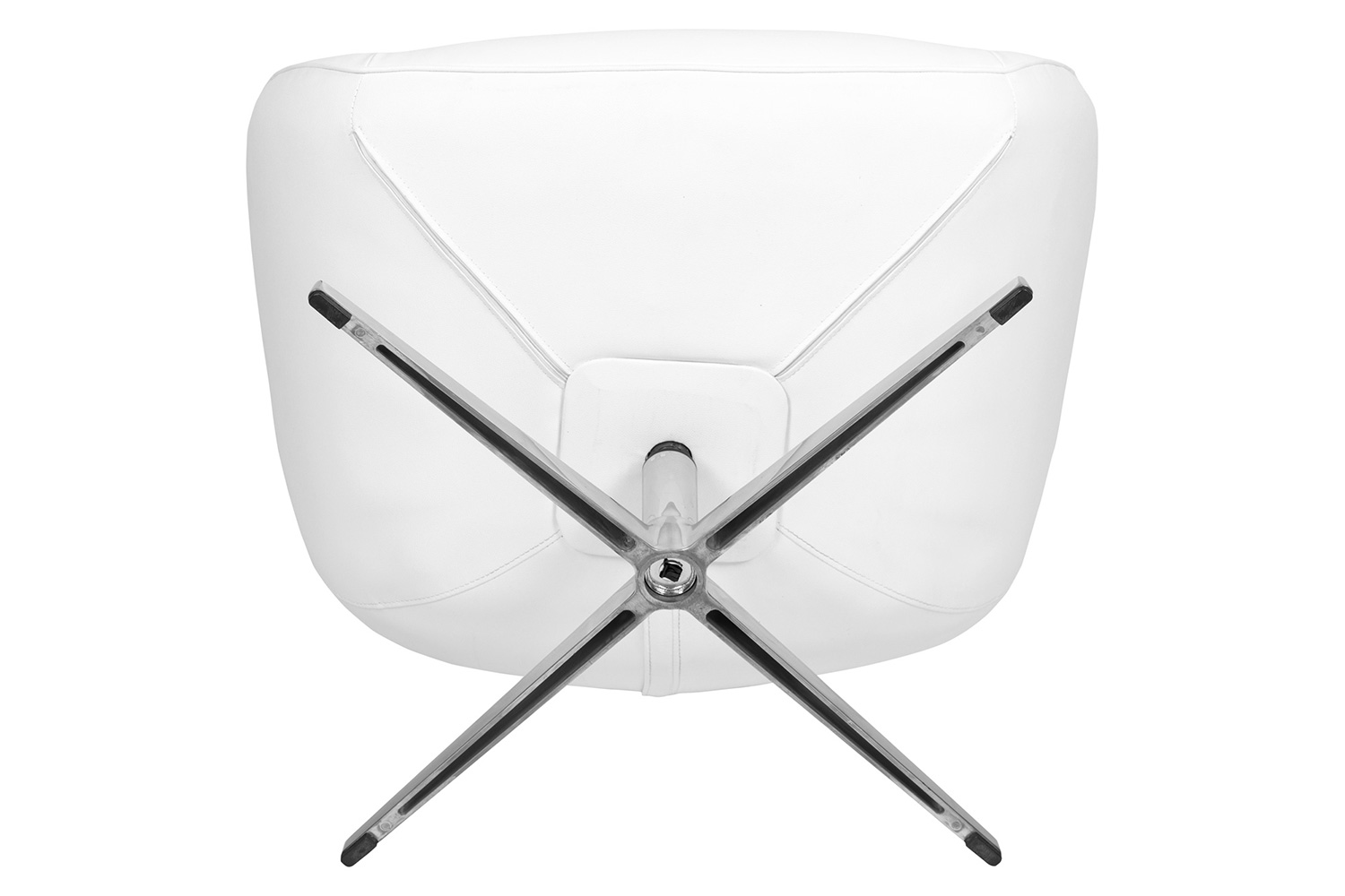 BLNK™ Rally LeatherSoft Swivel Wing Chair - White