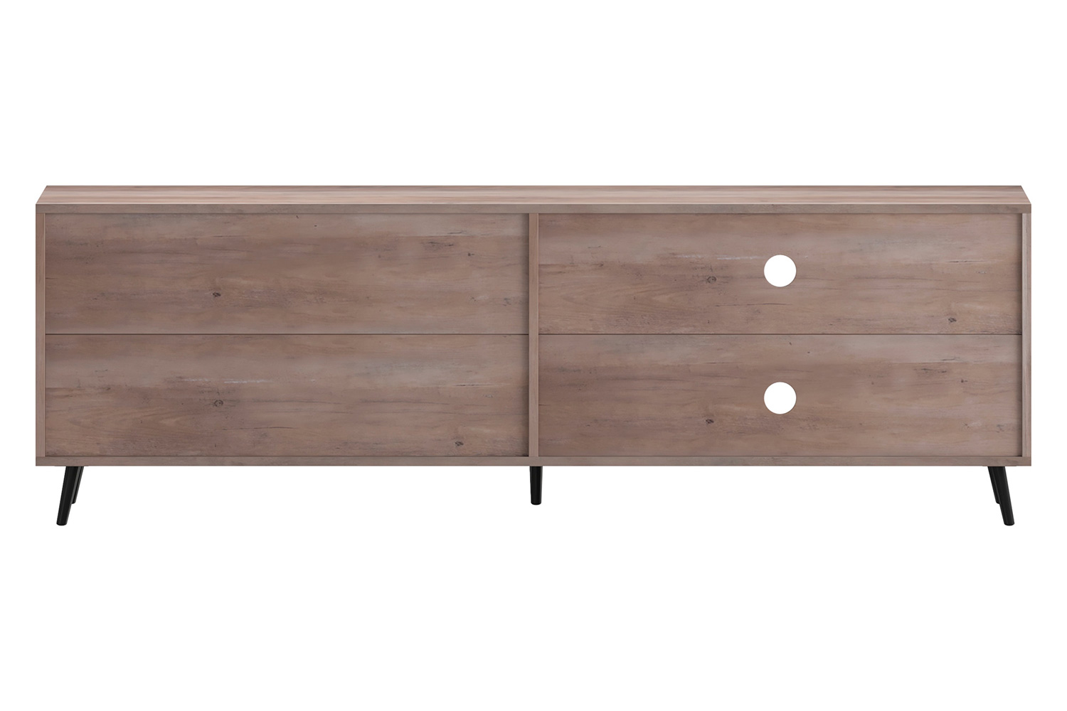 BLNK Nelson Mid Century Modern TV Stand for up to 60" TV's with Adjustable Shelf and Storage Drawers - Walnut