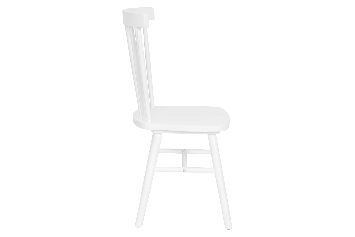 BLNK™ Ingrid Commercial Windsor Dining Chairs, Solid Wood Armless Spindle Back Restaurant Dining Chairs Set of 2 - White