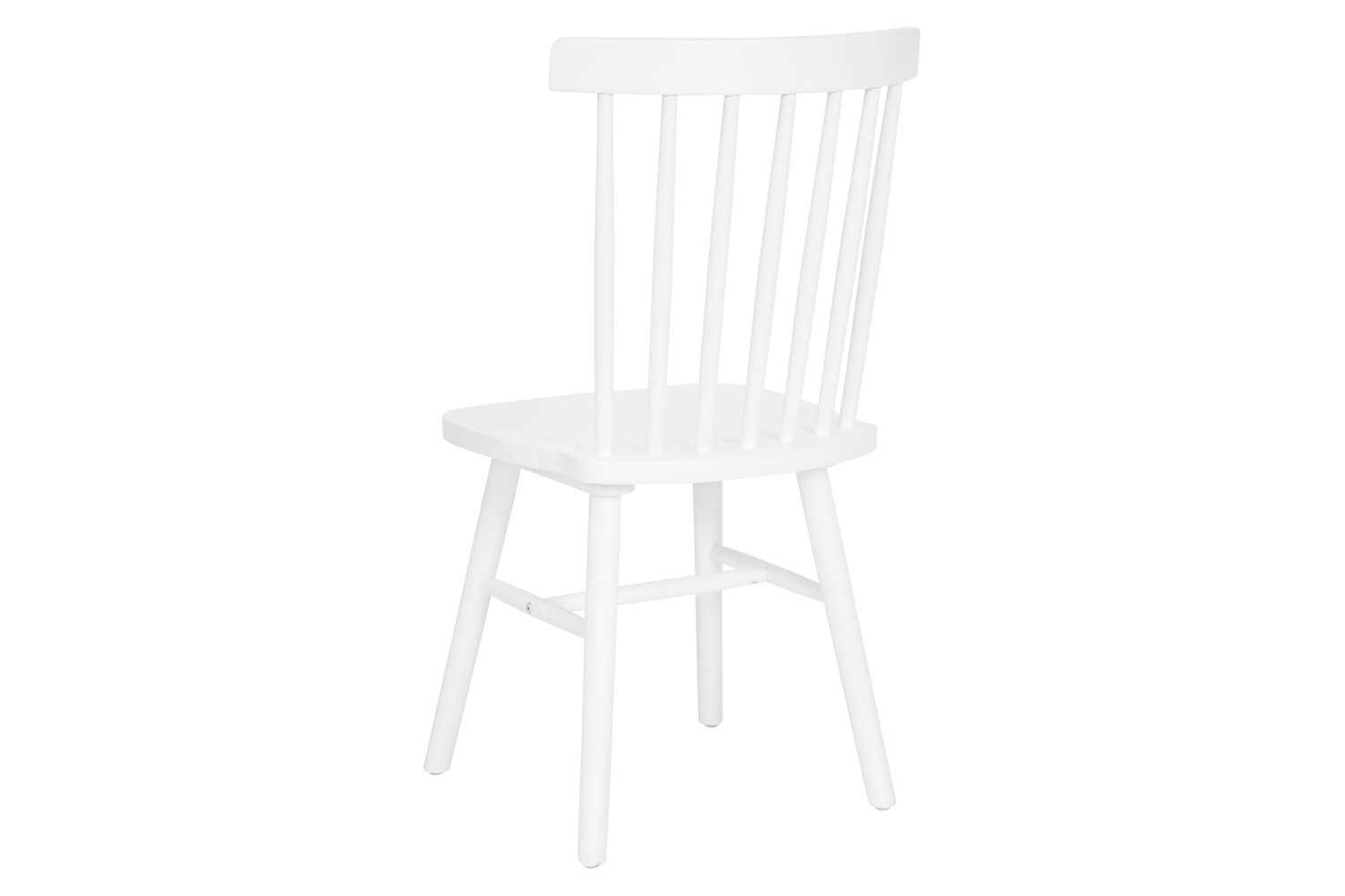 BLNK™ Ingrid Commercial Windsor Dining Chairs, Solid Wood Armless Spindle Back Restaurant Dining Chairs Set of 2 - White