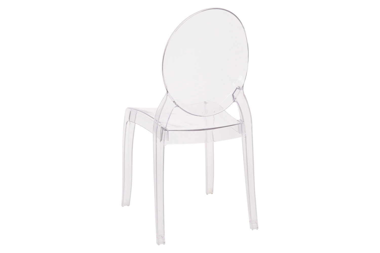 BLNK - Revna Transparent Crystal Banquet and Event Ghost Chairs Set of 4