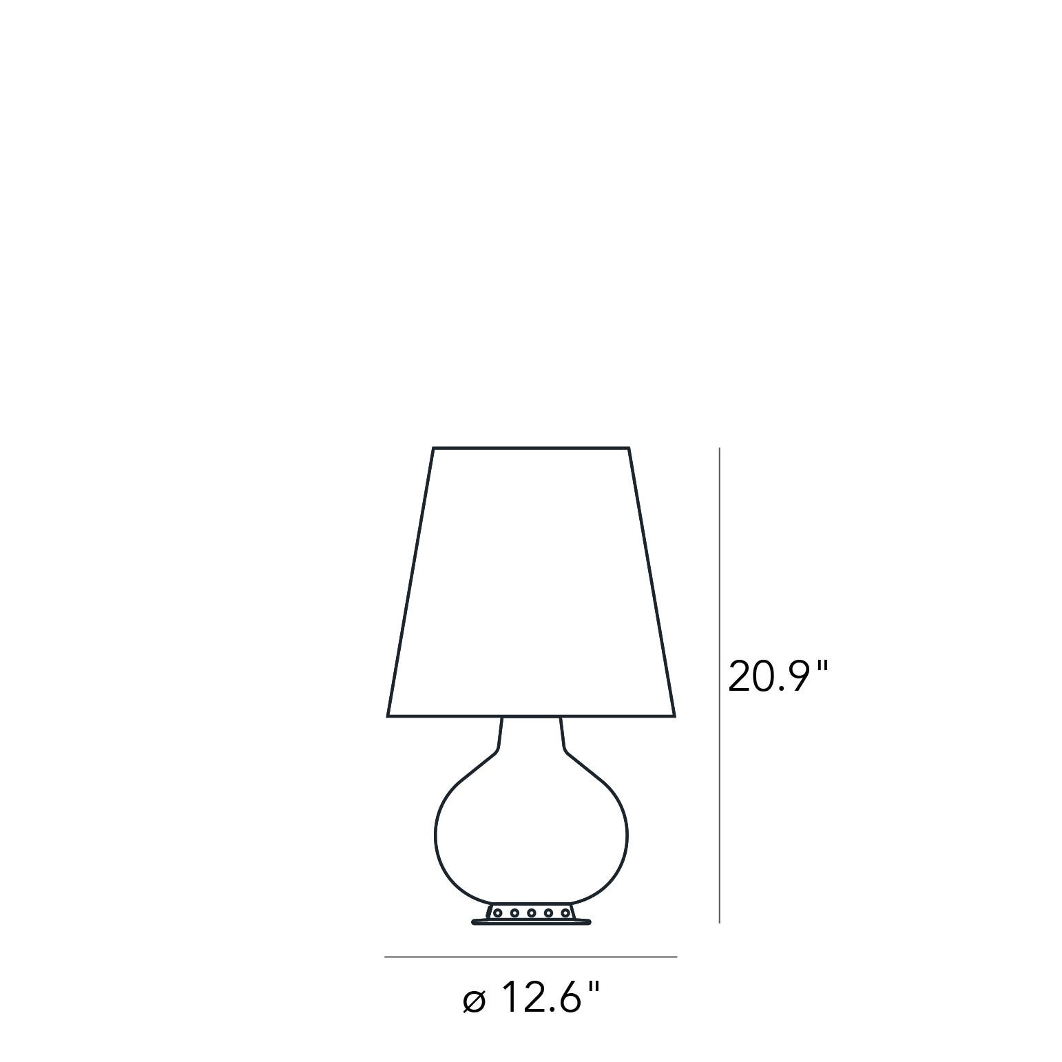 FontanaArte Fontana Medium Table Lamp - White, Glass