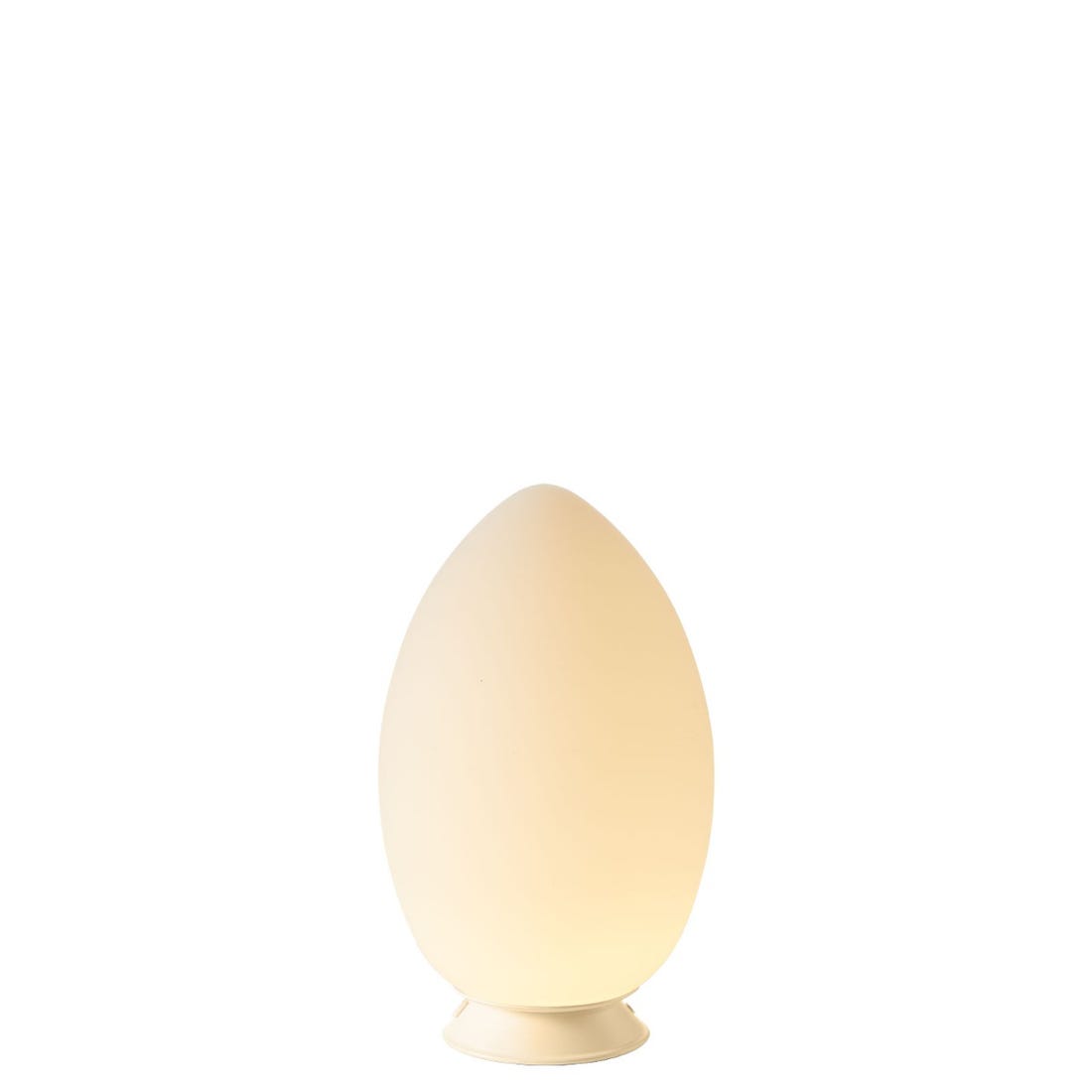 FontanaArte - Uovo Small Rechargeable Lamp in White, Glass