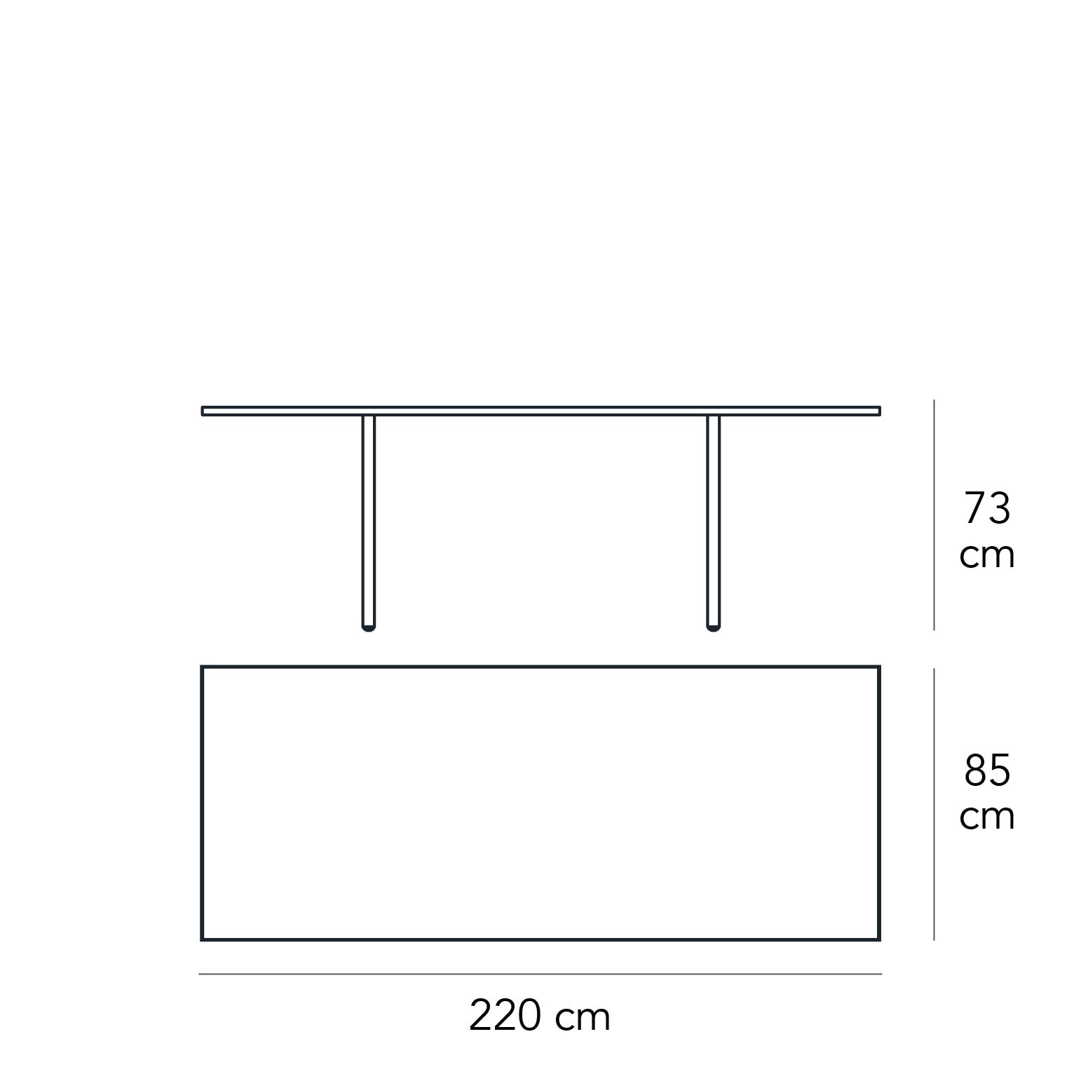 FontanaArte - Teso Coffee Table in Transparent, Glass/Metal