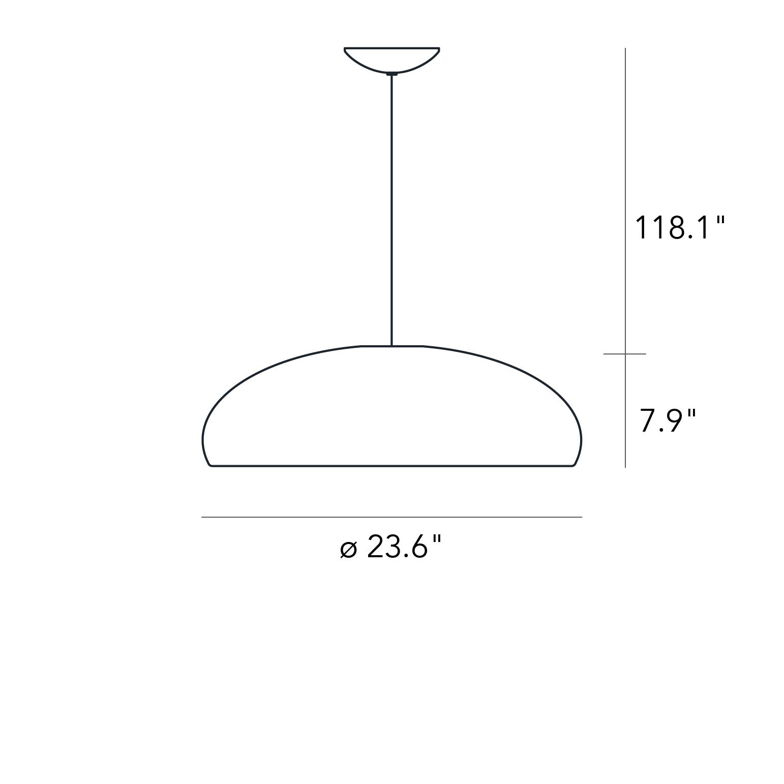 FontanaArte Pangen Medium Suspension Lamp - White, Polymer/Metal