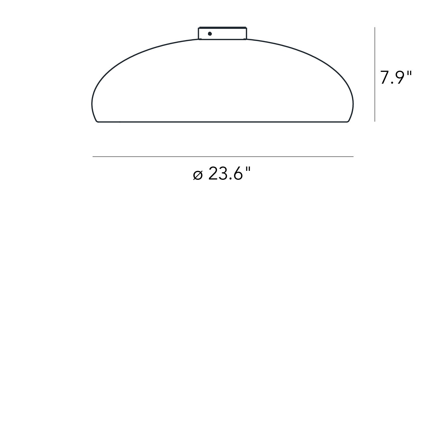 FontanaArte Pangen Medium Ceiling Lamp - White, Polymer/Metal