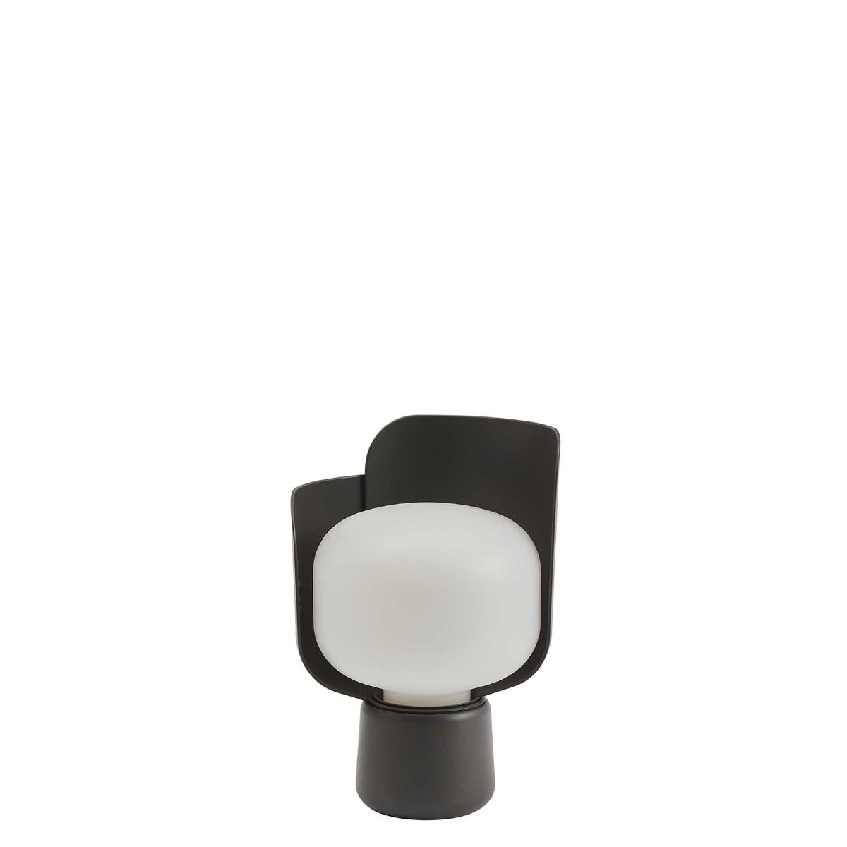 FontanaArte Blom Table Lamp - Dark Gray, Polymer/Aluminum