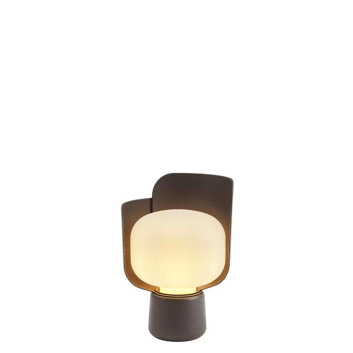 FontanaArte Blom Table Lamp - Dark Gray, Polymer/Aluminum