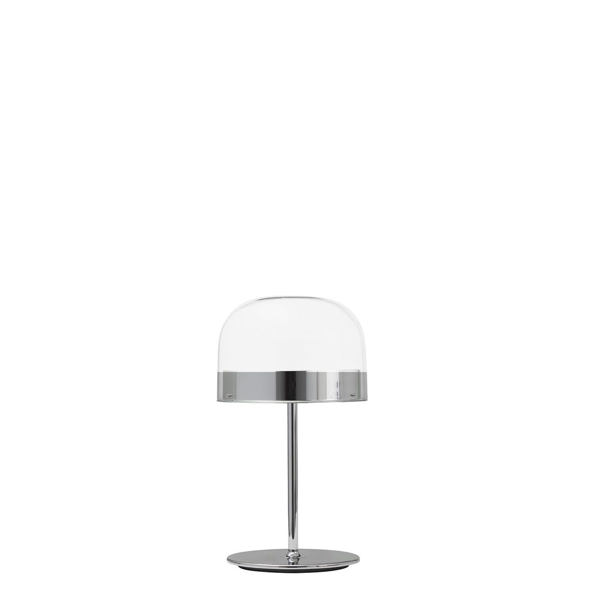 FontanaArte Equatore Small Table Lamp - Chrome, Glass/Galvanized Metal