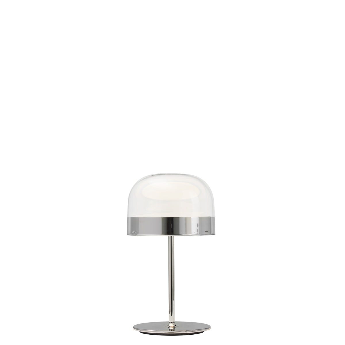 FontanaArte Equatore Small Table Lamp - Chrome, Glass/Galvanized Metal