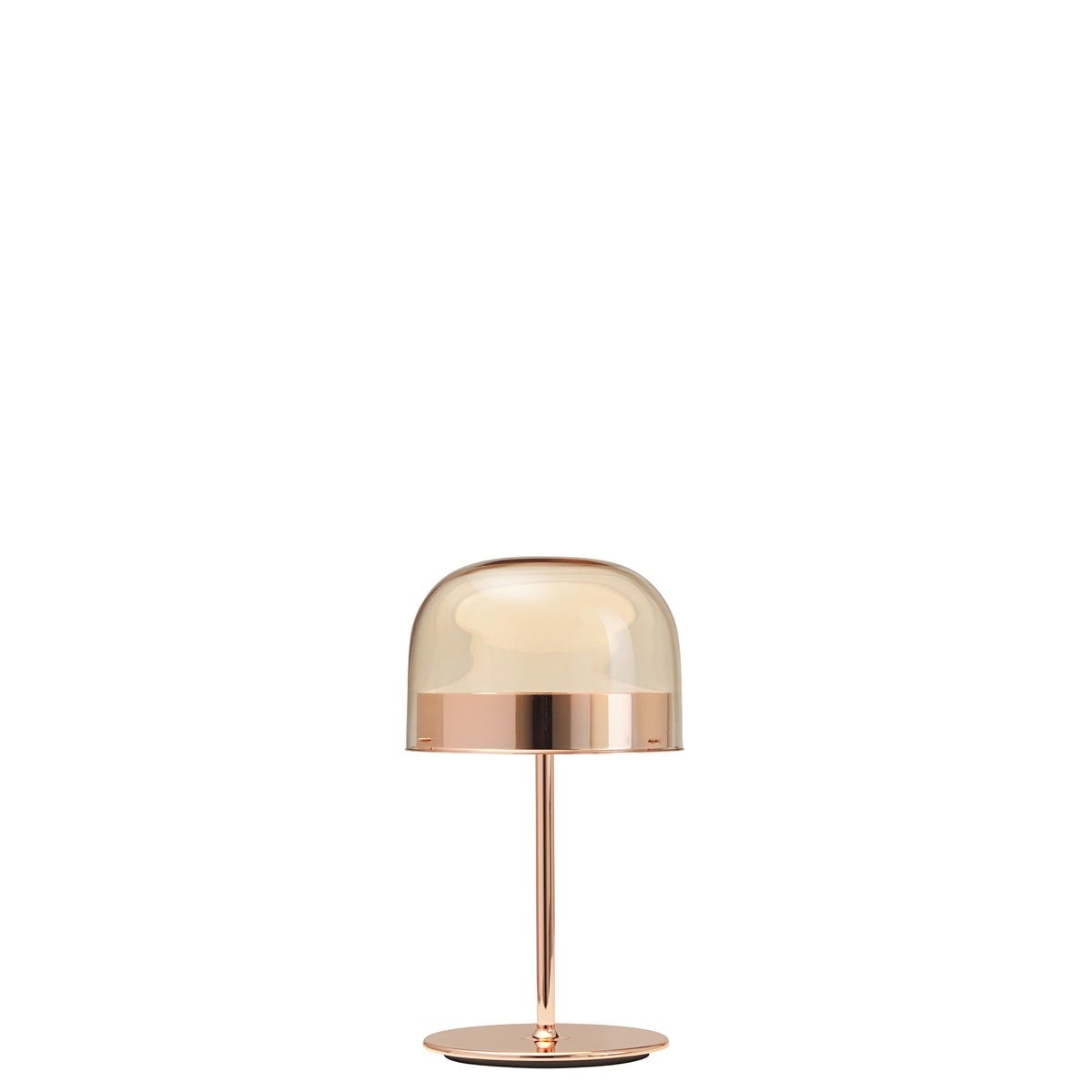 FontanaArte Equatore Small Table Lamp - Glossy Copper, Glass/Galvanized Metal