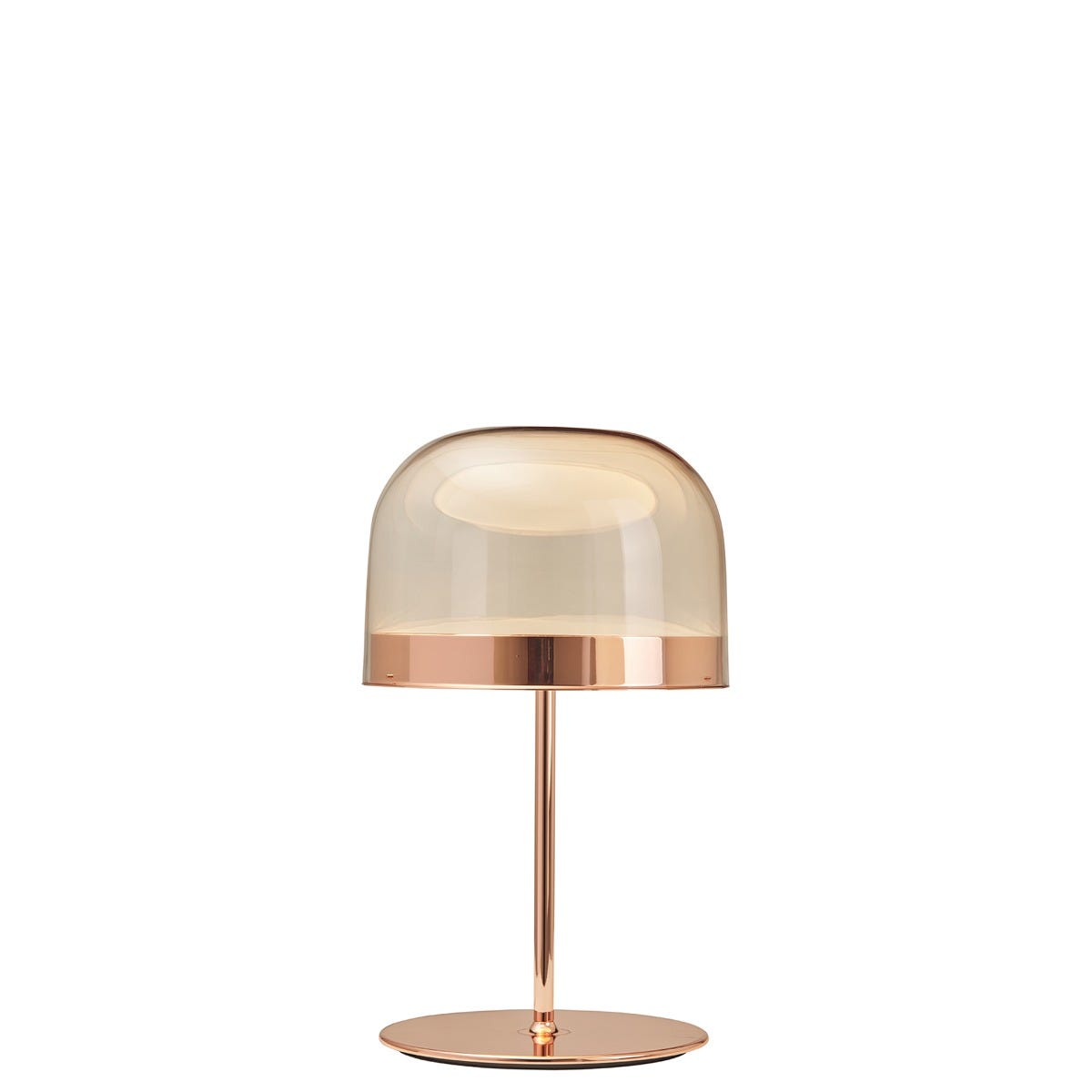 FontanaArte Equatore Medium Table Lamp - Glossy Copper, Glass/Galvanized Metal