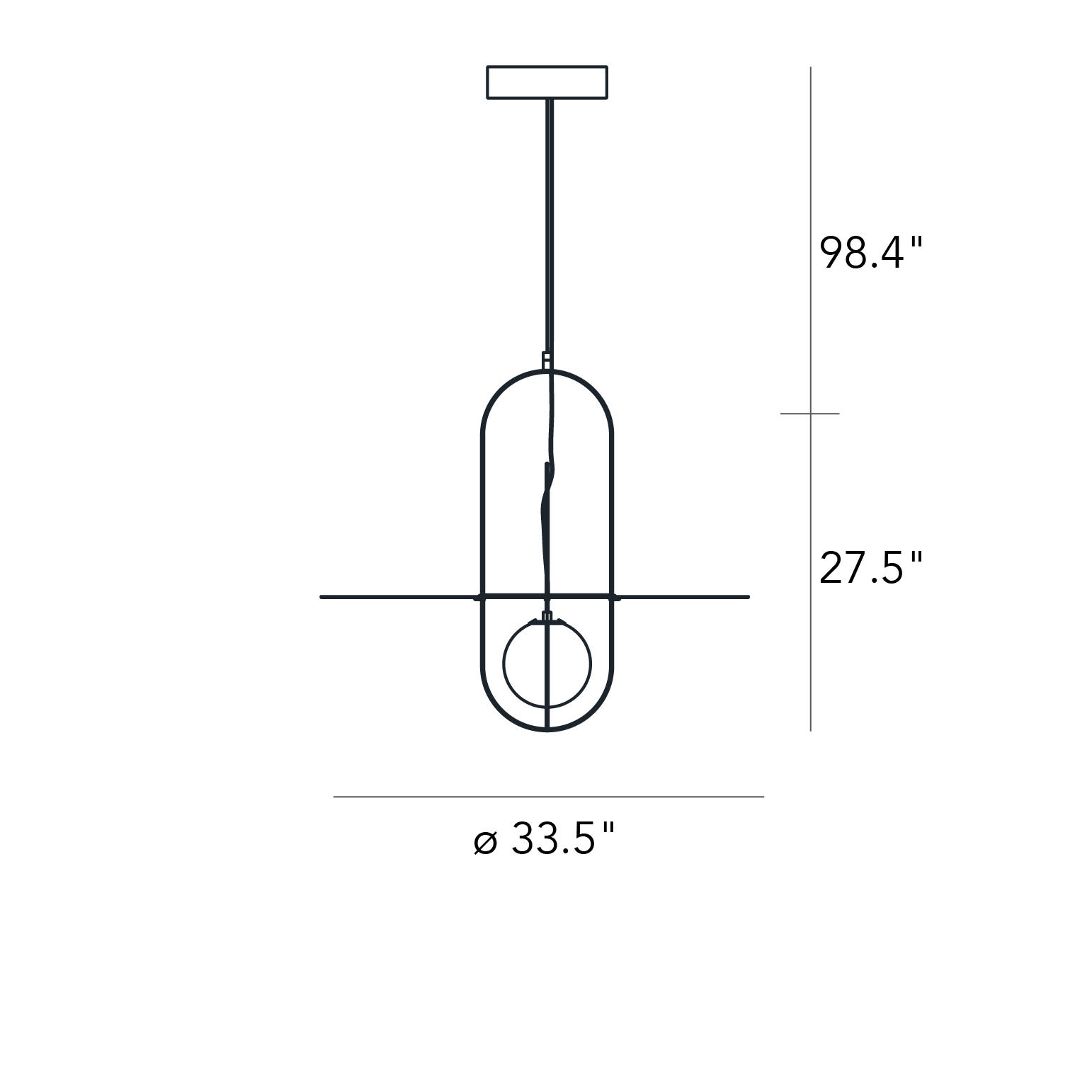 FontanaArte Setareh Large Straight Diffuser Suspension Lamp - Glossy Black/White