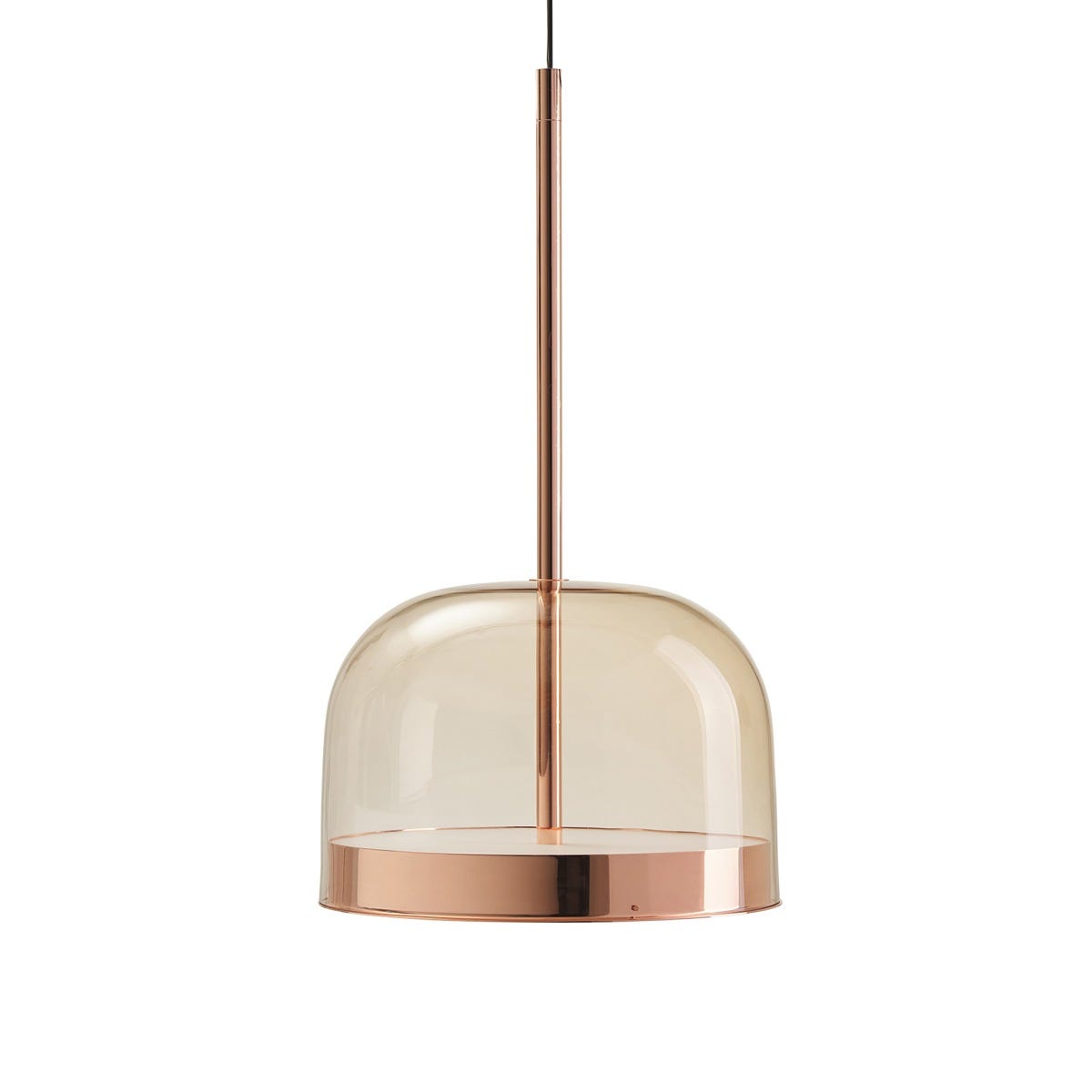 FontanaArte Equatore Large Suspension Lamp - Glossy Copper, Glass/Metal