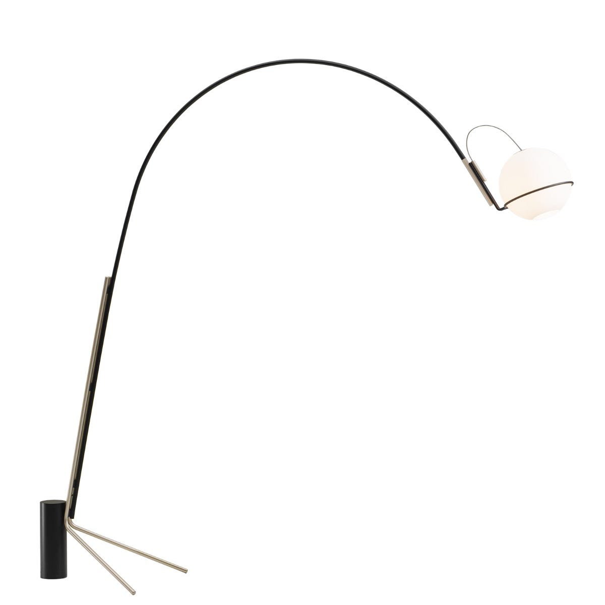 FontanaArte Alicanto Floor Lamp - Gold/Black, Glass/Painted Metal