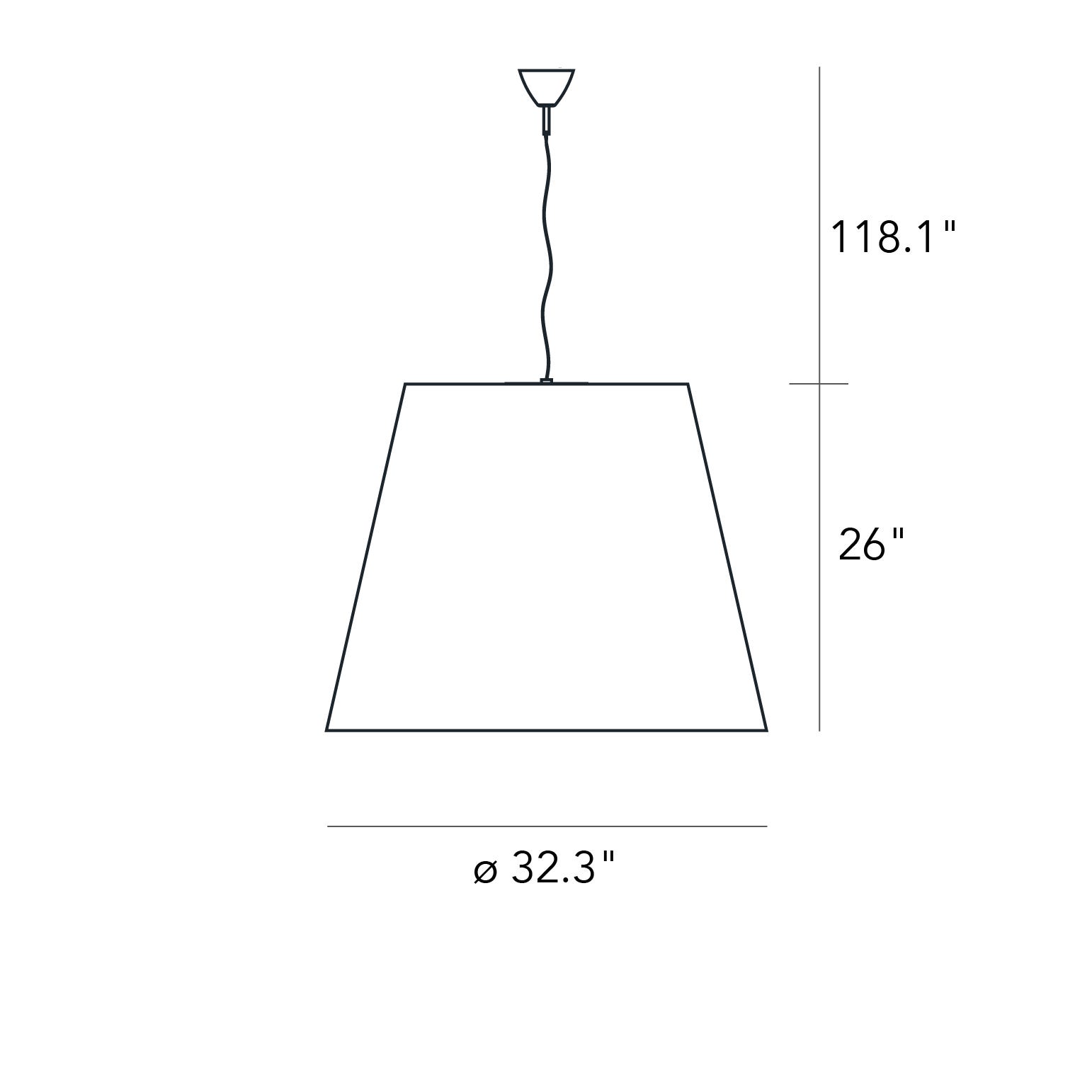 FontanaArte Amax Large Suspension Lamp - White, Polymer/Metal