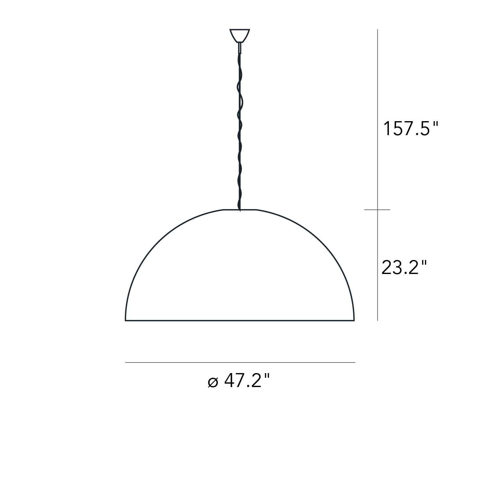 FontanaArte Avico Small Suspension Lamp - White, Polymer/Metal