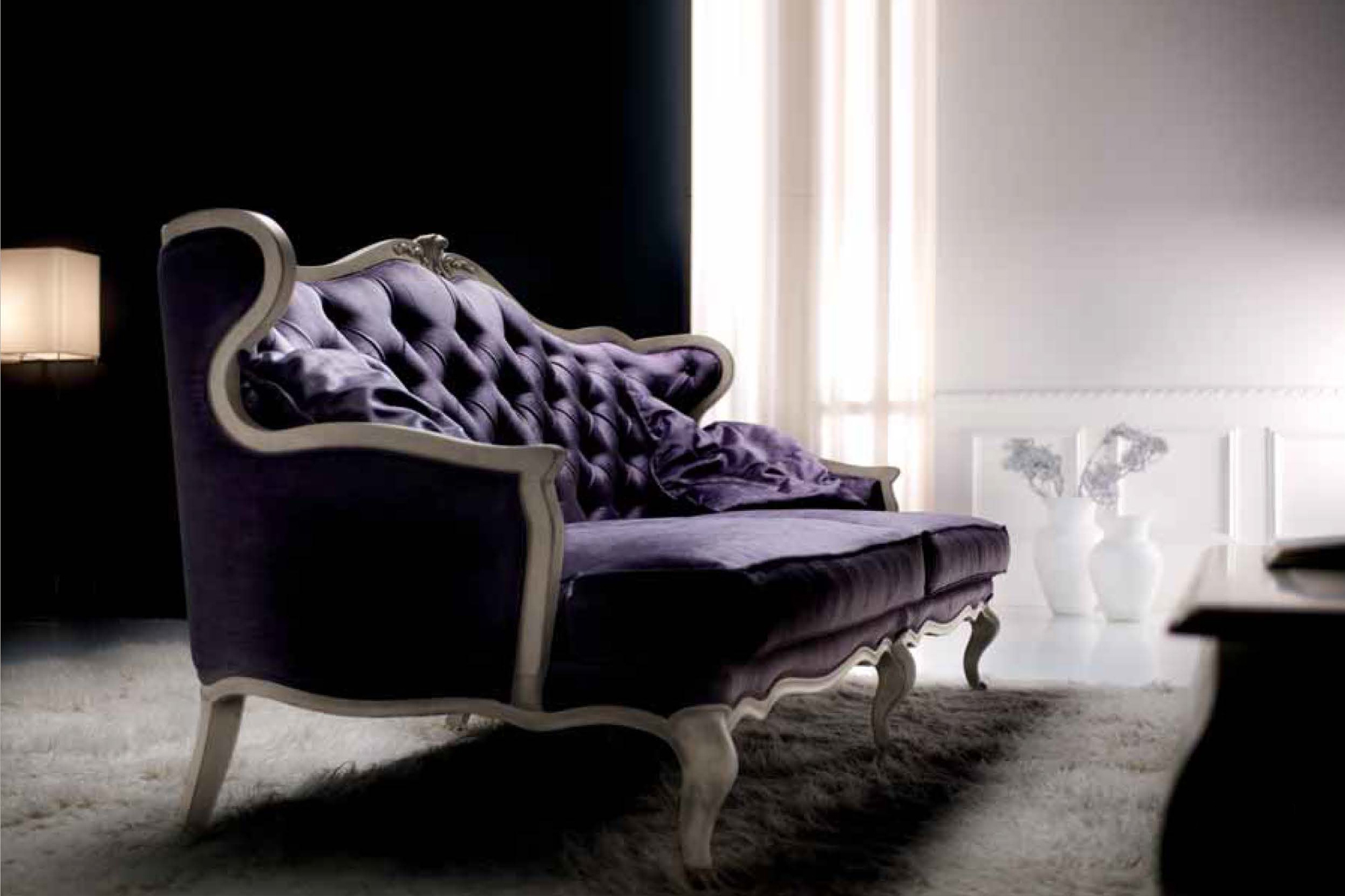 Formerin Avalon Sofa 245 cm Quoted in Fabric - Violet