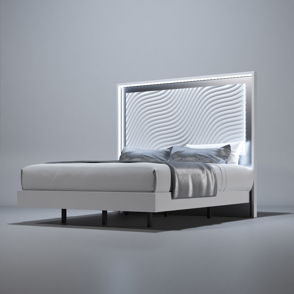 Franco - Wave Bed With Light