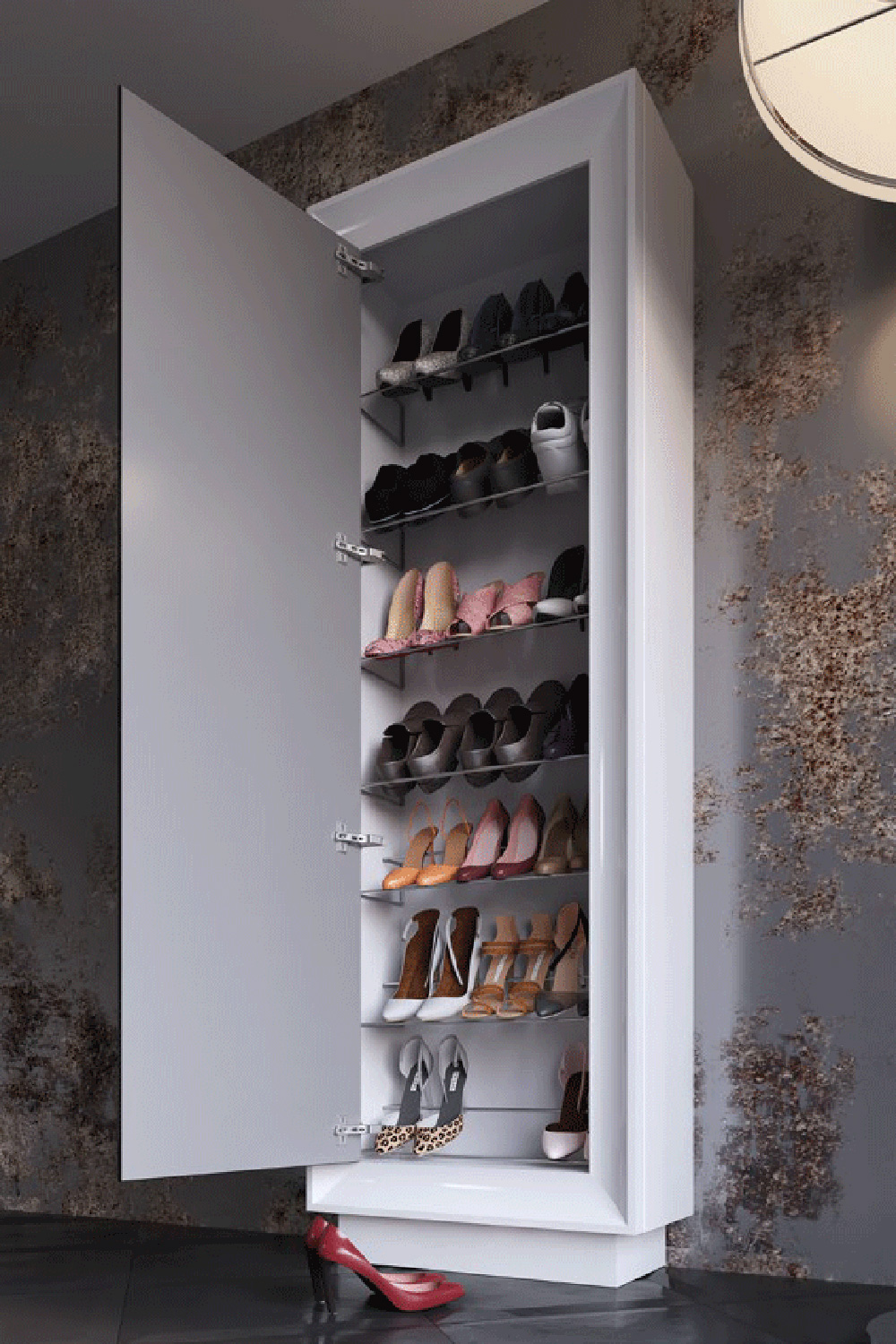 Franco - U38 1 Door Shoe Cabinet