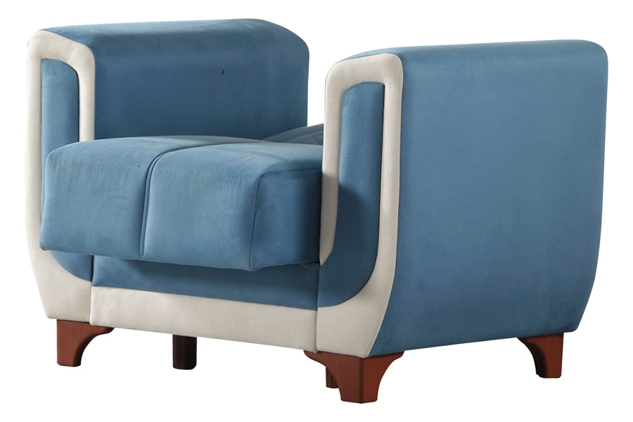 Furnia Berre Armchair - Blue, Fabric