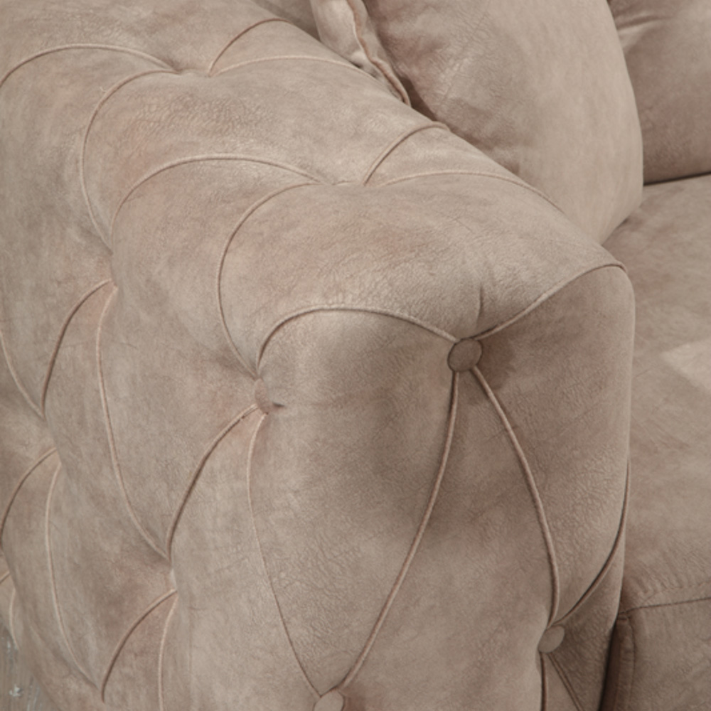 Furnia Joza Convertible Loveseat - Beige, Fabric