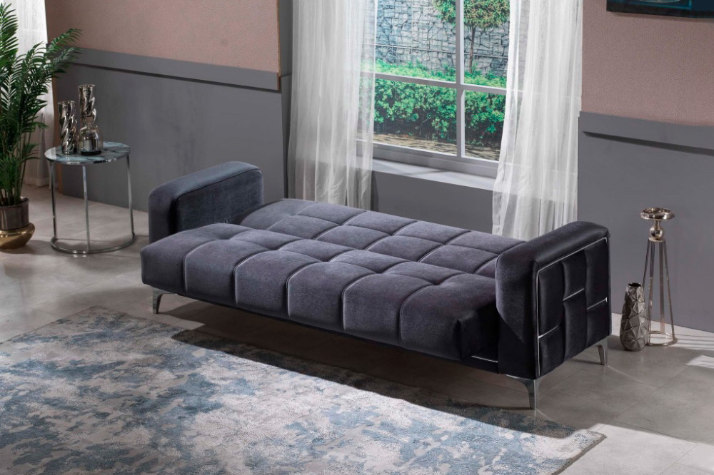 Furnia Alice Convertible Sofa - Anthracite, Fabric