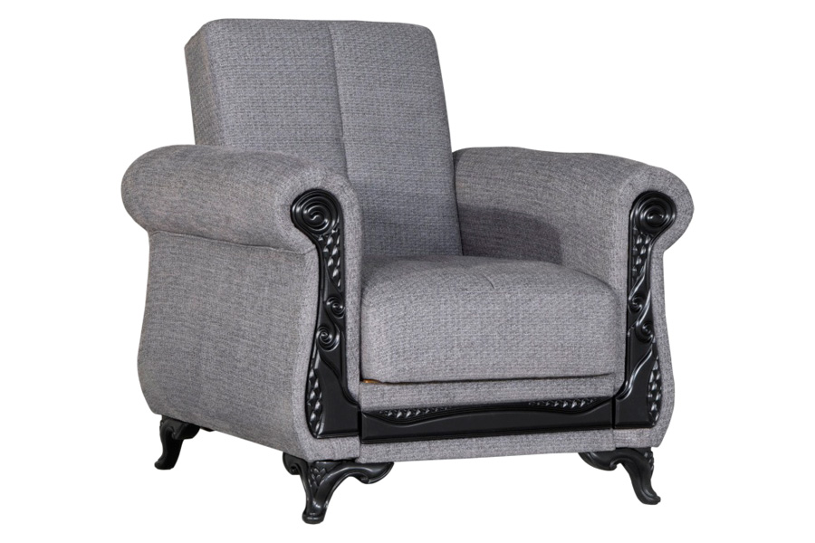 Furnia™ Breda Armchair - Gray, Fabric