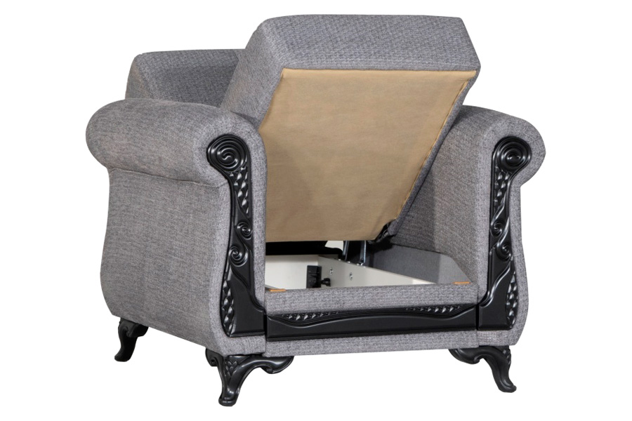 Furnia™ Breda Armchair - Gray, Fabric