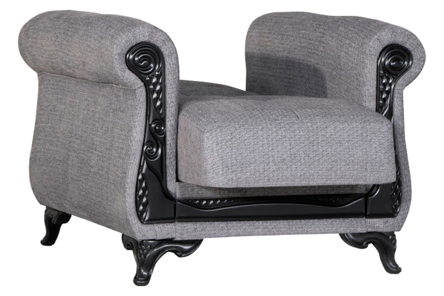 Furnia™ Breda Armchair - Gray, Fabric