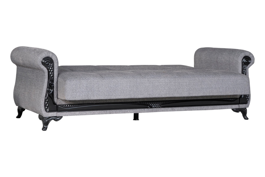 Furnia Breda Convertible Sofa - Gray, Fabric