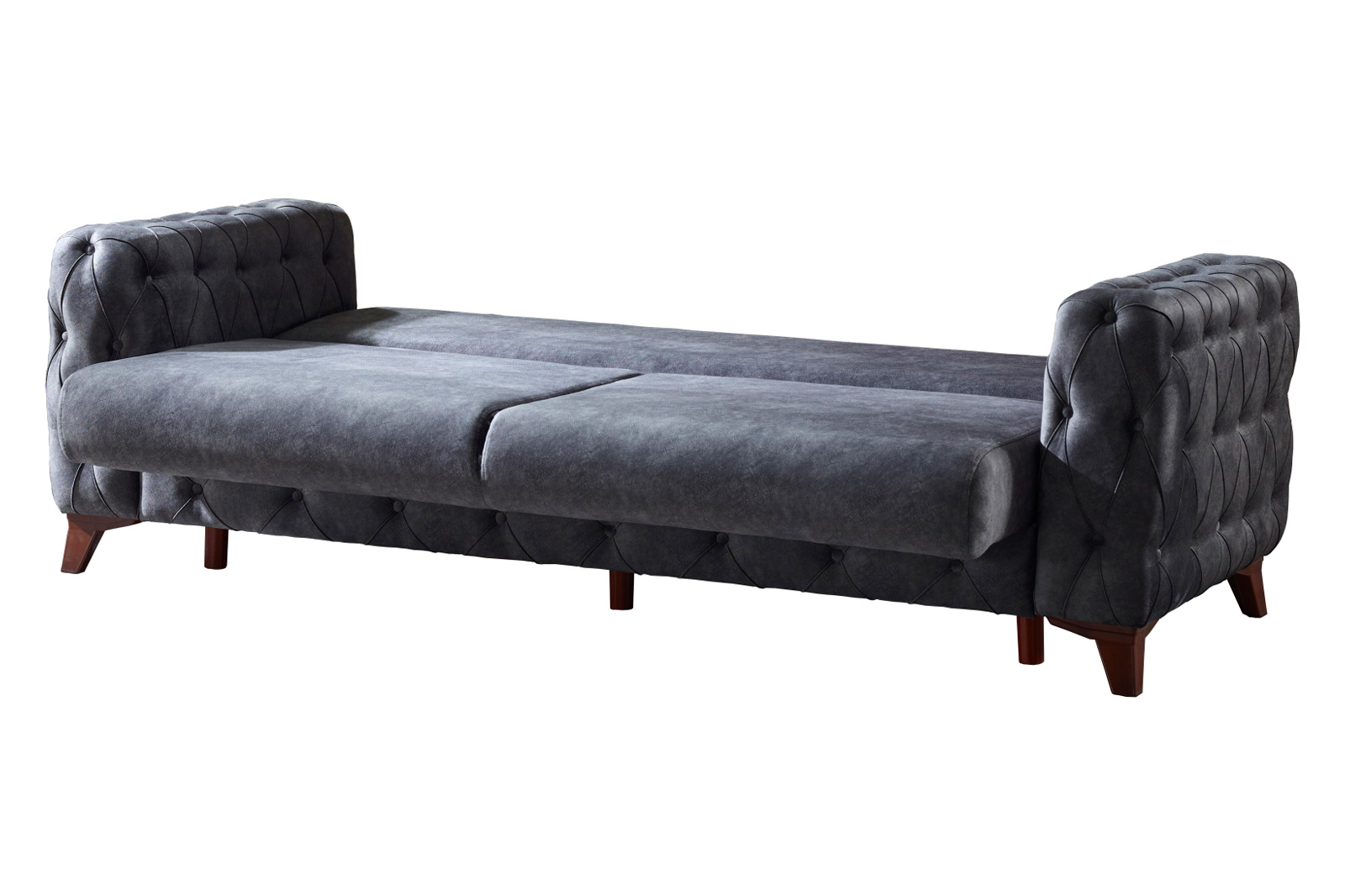 Furnia Lisbon Convertible Sofa - Gray, Fabric