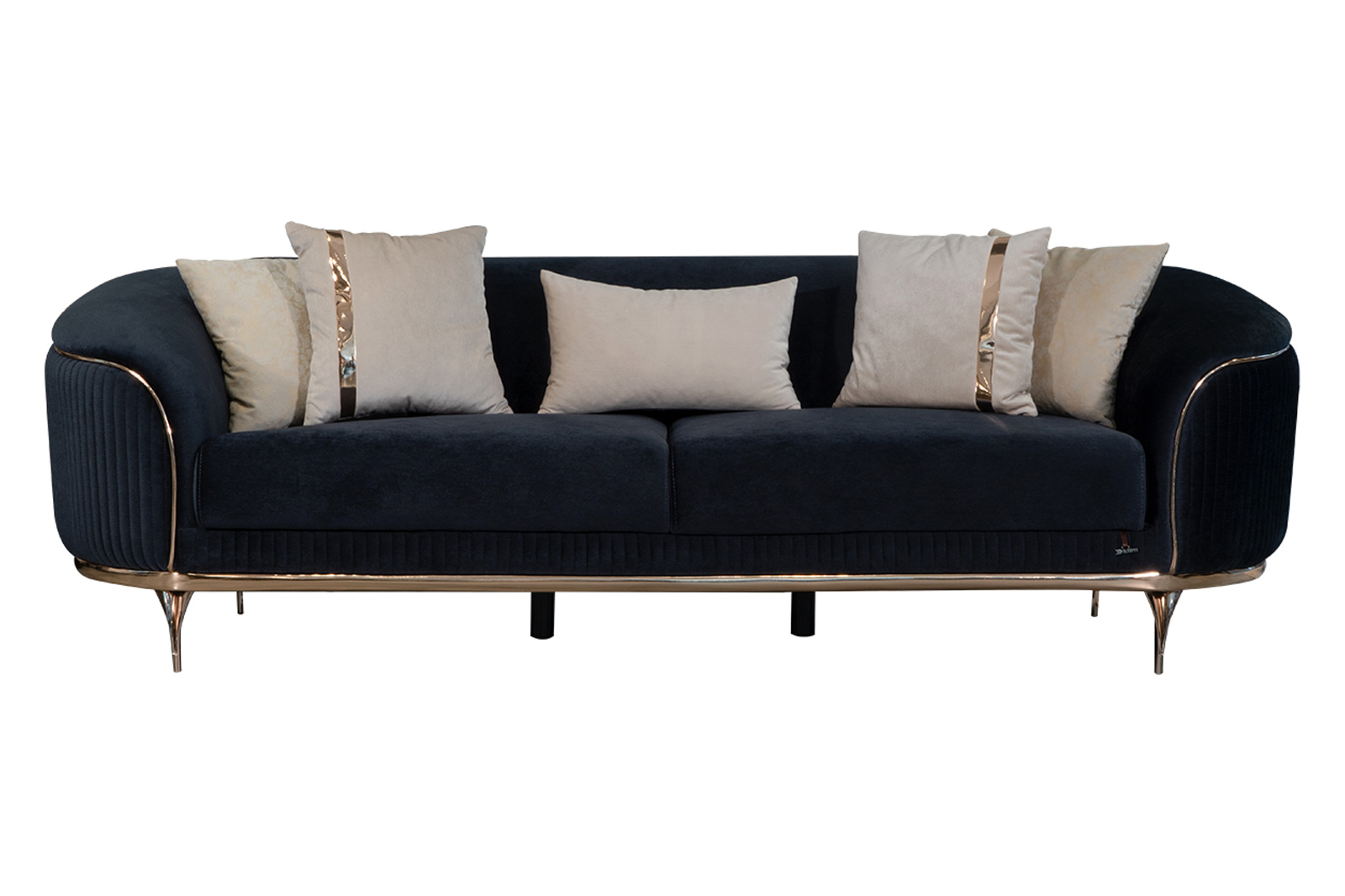 Furnia Pandora Stationary Sofa - Anthracite, Fabric