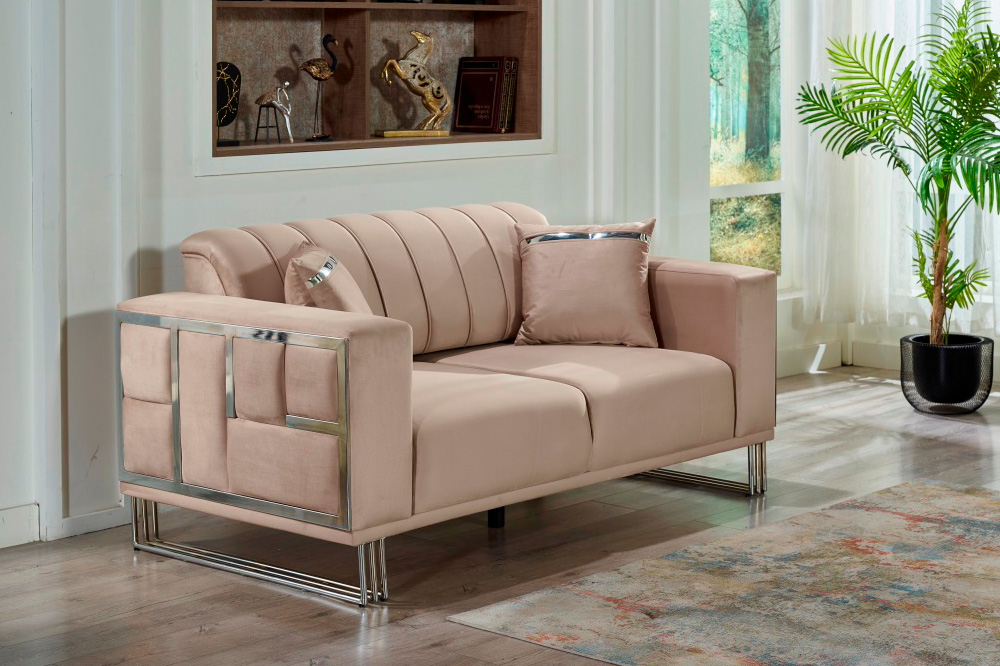 Furnia - Puzzle Convertible Sleeper Loveseat