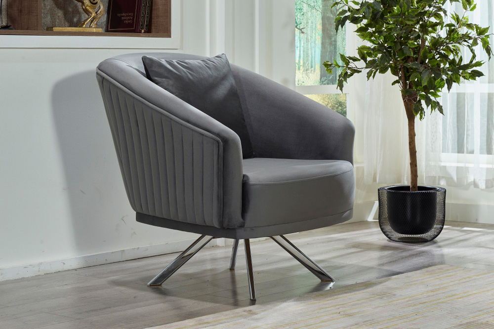 Furnia™ Puzzle Armchair - Light Gray, Fabric