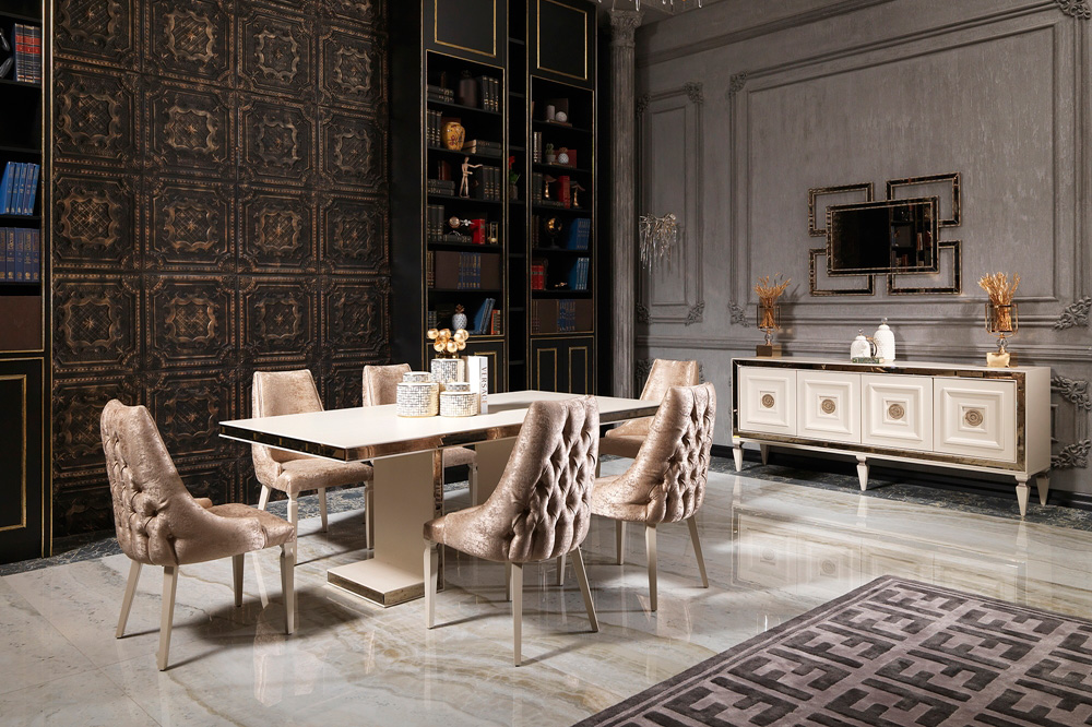 Furnia - Carmen Dining Table in Cream