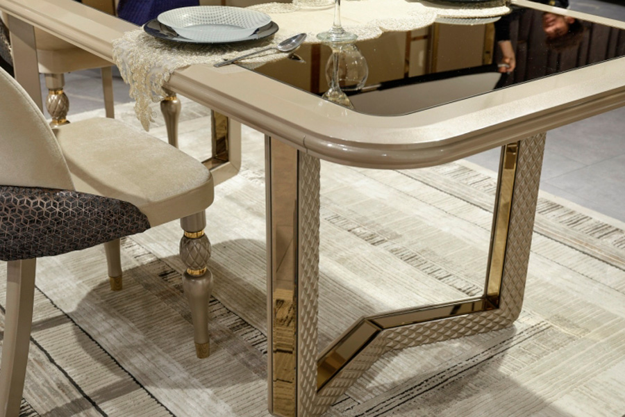 Furnia - Madrid Dining Table in Cream