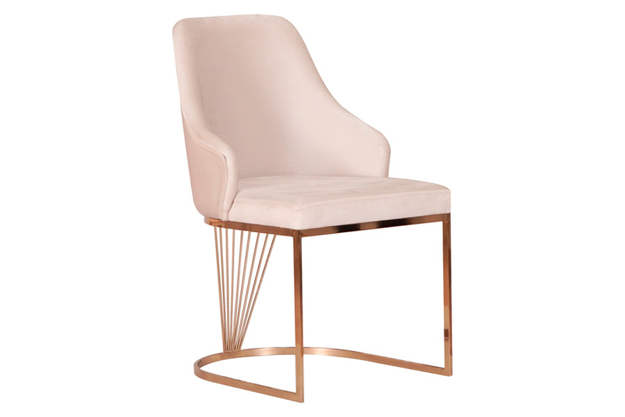 Furnia Pandora Dining Chair - Cream, Fabric