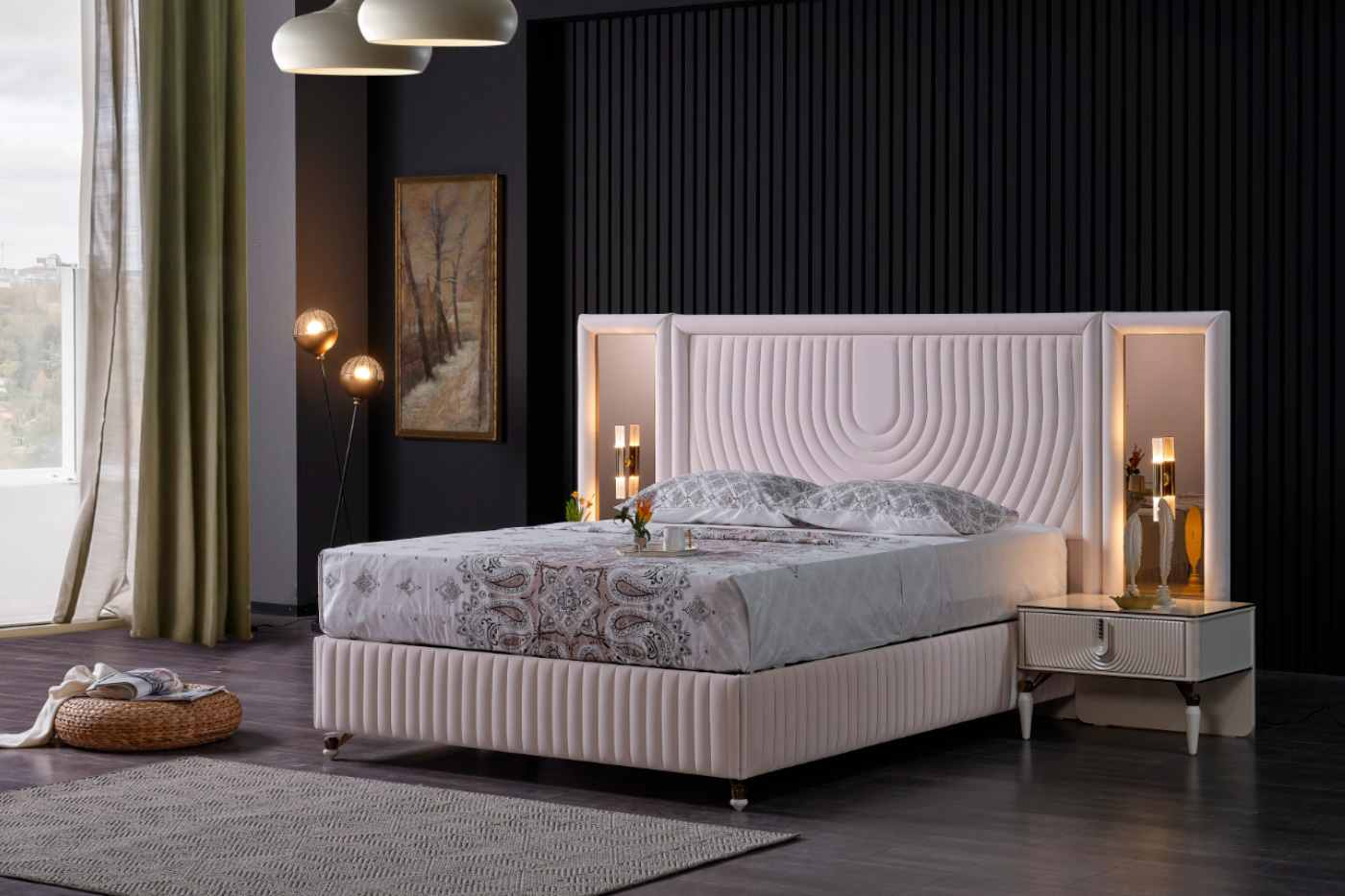 Furnia - Kuvars Storage Bed