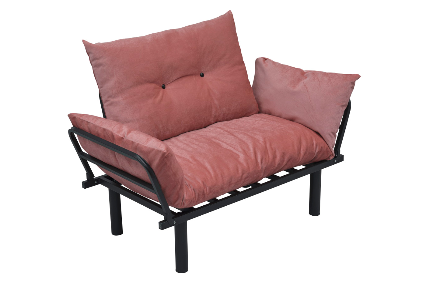 Furnia Sona Stationary Loveseat - Pink, Fabric