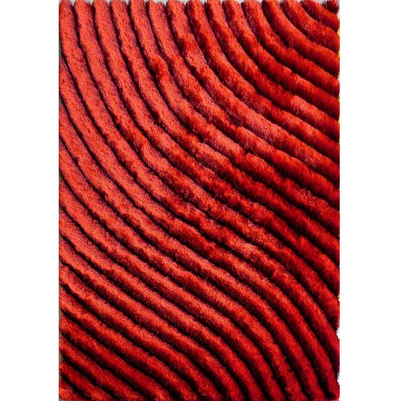 Furnings - Vesta 3D Red Shag Rug