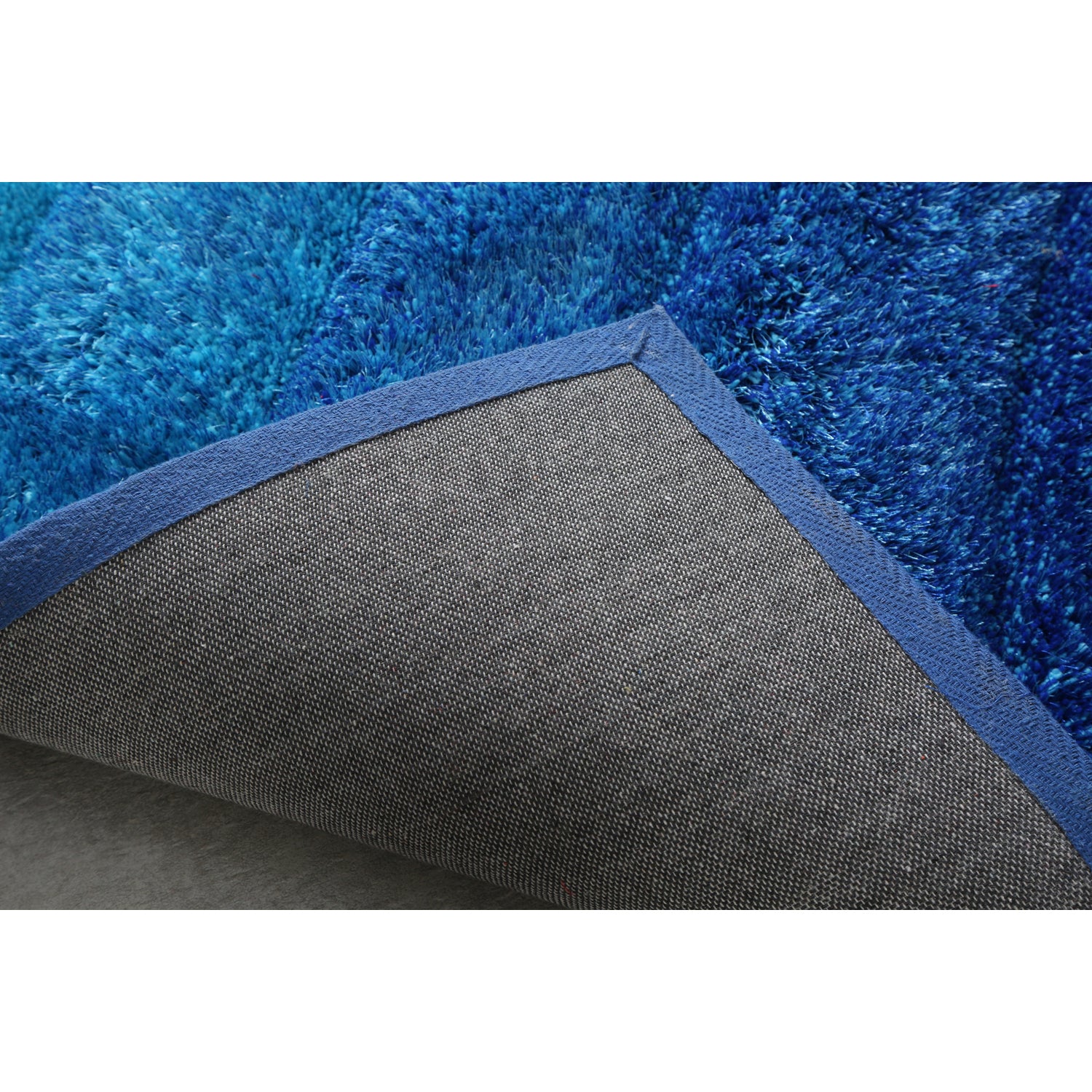 Furnings Aurora 3D Blue Shag Rug - 3'L x 2'W x 1"H