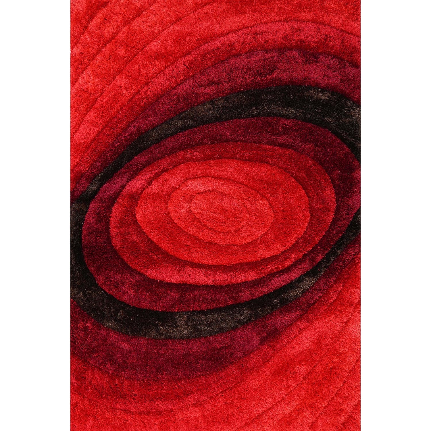 Furnings - Nina 3D Red Shag Rug