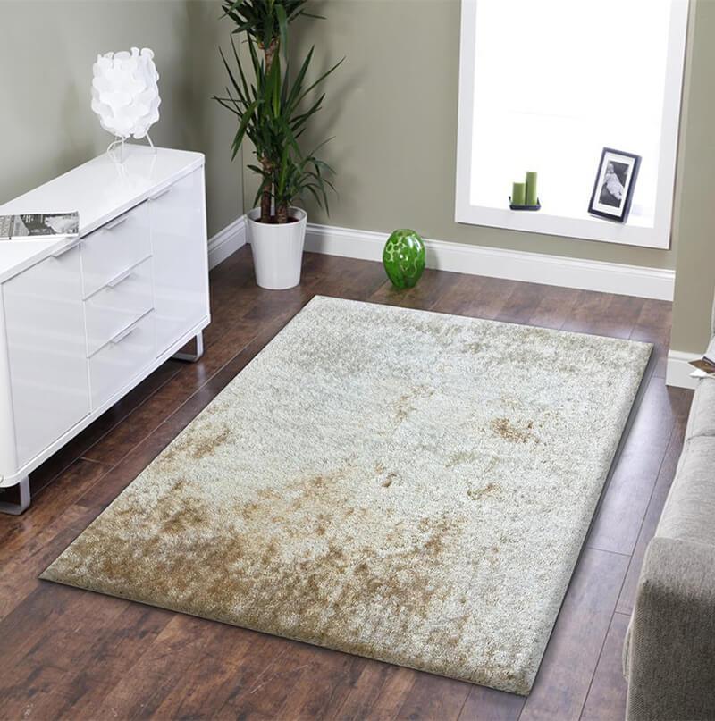 Furnings™ Fuzzy Beige Area Rug - 7'L x 5'W x 1"H