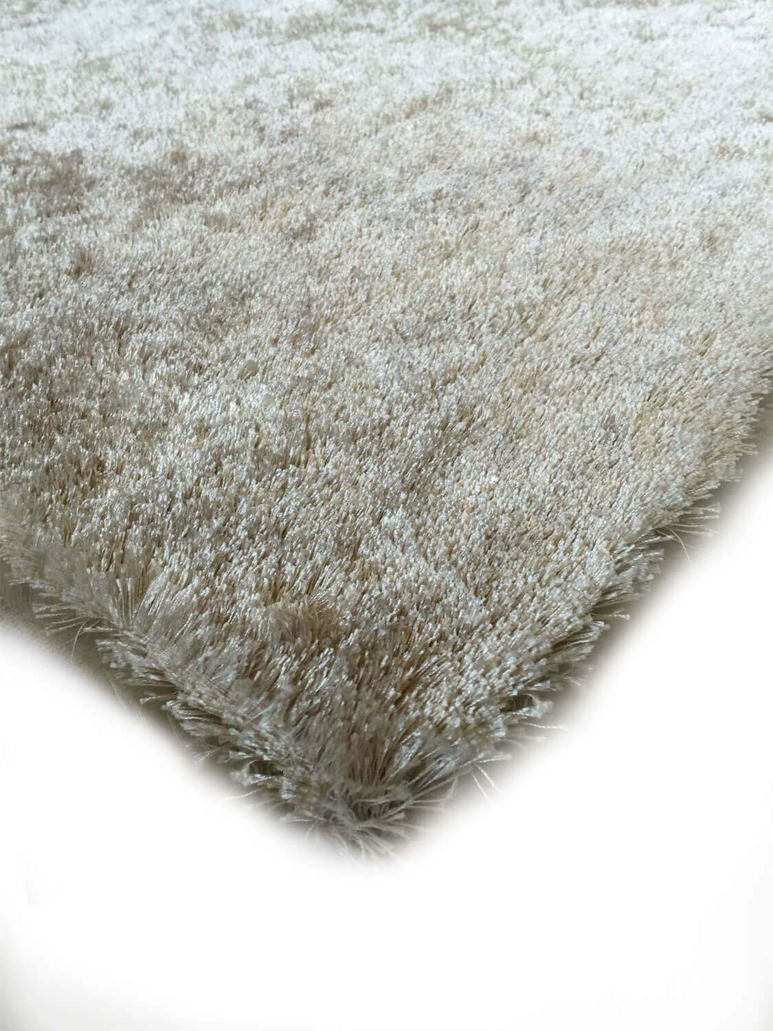 Furnings™ Fuzzy Beige Area Rug - 7'L x 5'W x 1"H