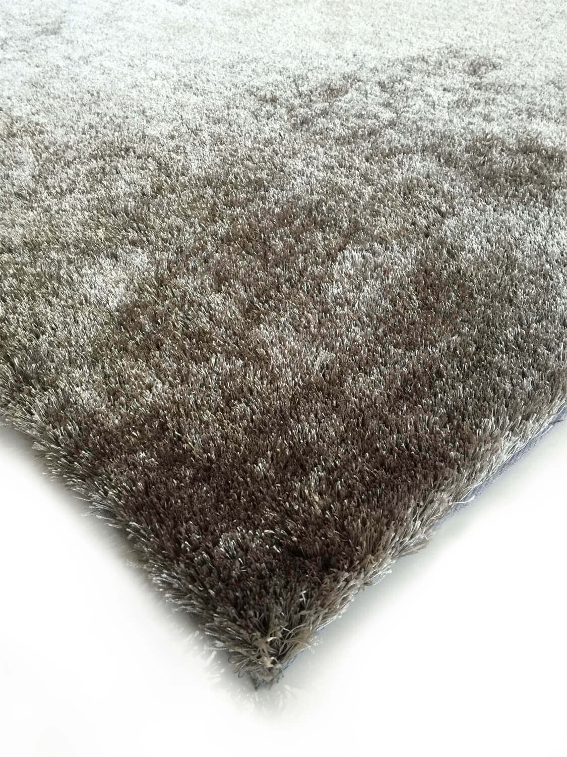 Furnings Fuzzy Silver Area Rug - 3'L x 2'W x 1"H