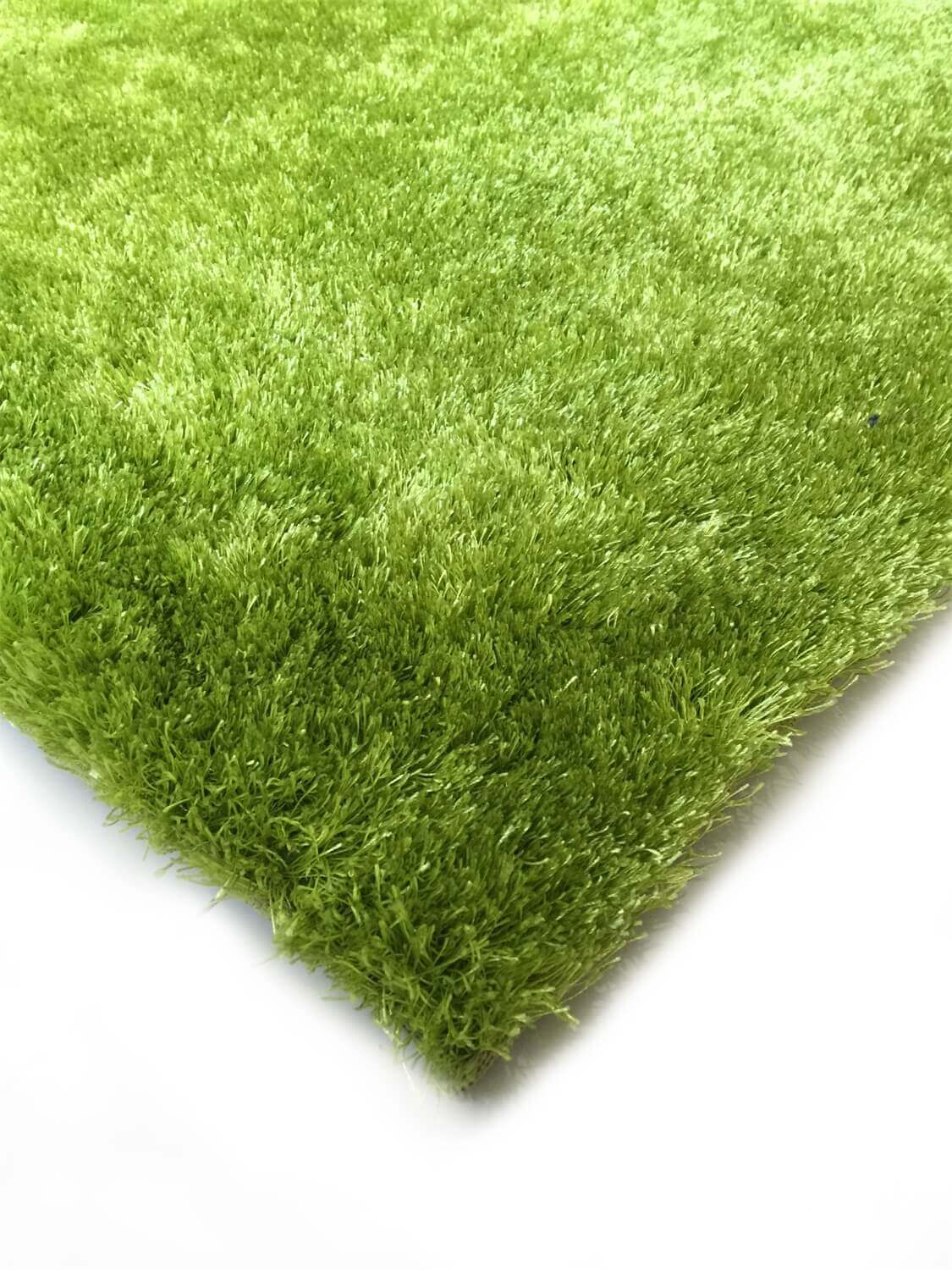 Furnings™ Fuzzy Lime Area Rug - 3'L x 2'W x 1"H