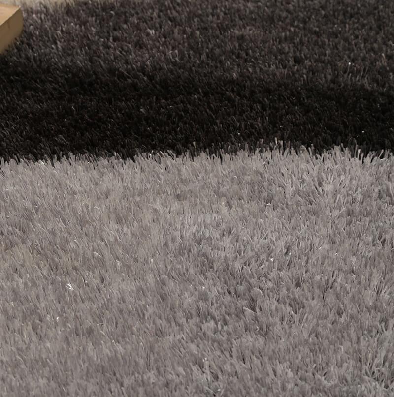 Furnings - Aria Soft Pile Shag Area Rug Gray Print