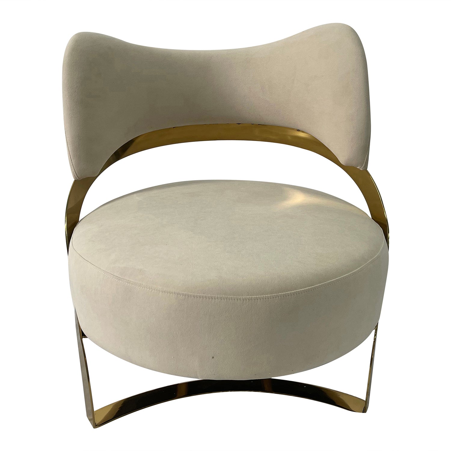 Furnings™ - Light Beige and Gold Sofa Chair