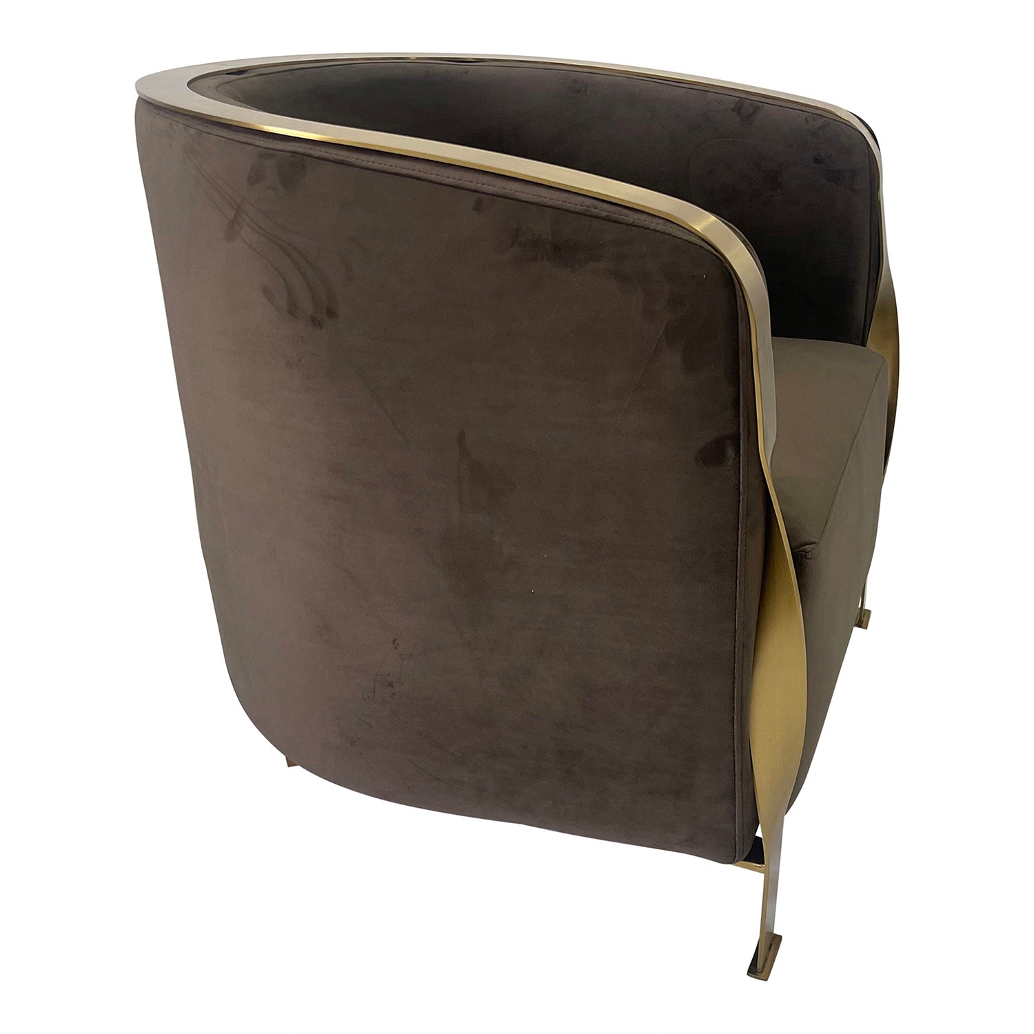 Furnings™ - Brown and Gold Sofa Chair